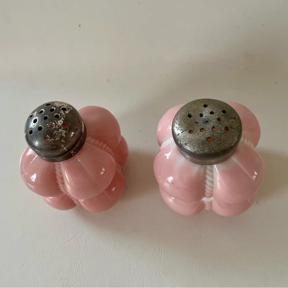 Vintage Consolidated Glass Fostoria Salt Pepper Shakers